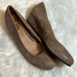 FSNY French Sole Casual Tan Wedge Shoes